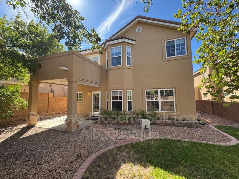 4-bedroom 3-bath home at 7131 Wild Olive Ave NE for $2,900/mo managed by Brickleys Property Solutions Albuquerque — photo 36 of 38