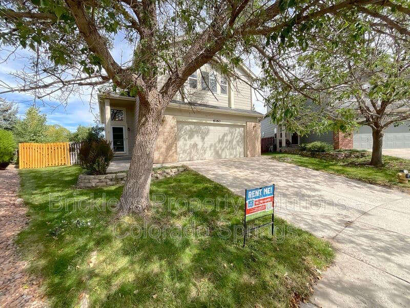 4-bedroom 3.5-bath home at 6160 Jaffee Ct for $2,500/mo managed by Brickleys Property Solutions Colorado Springs